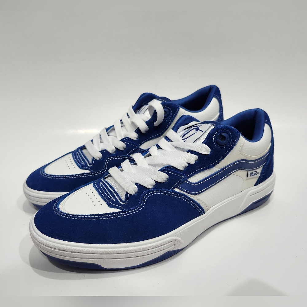 Vans Rowan 2 VR3 Cush True Blue White Low Top Skate Shoe 721356 US Men's Sz 9.5